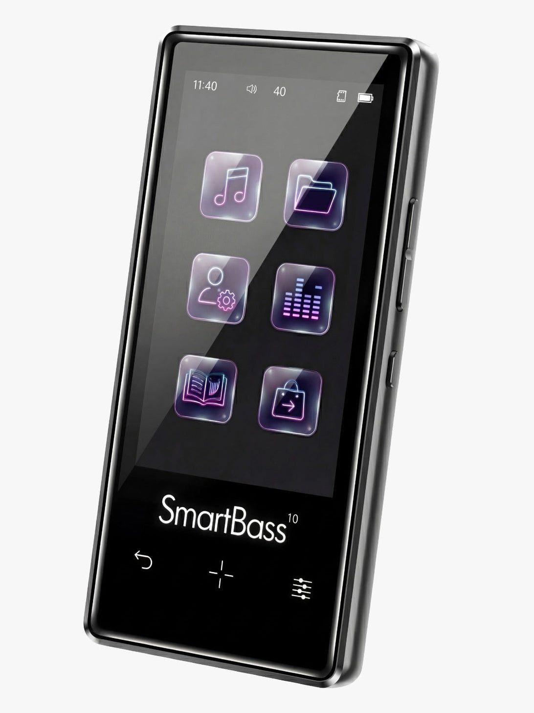 Samvix SmartBass 10 Kosher MP3 Player 16GB, Wireless Charging & Dual SD Slot