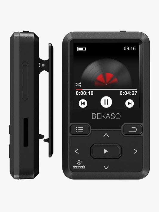 Penson Bekaso 16GB Kosher MP3 Player with High-Quality Audio and Built-in Clip