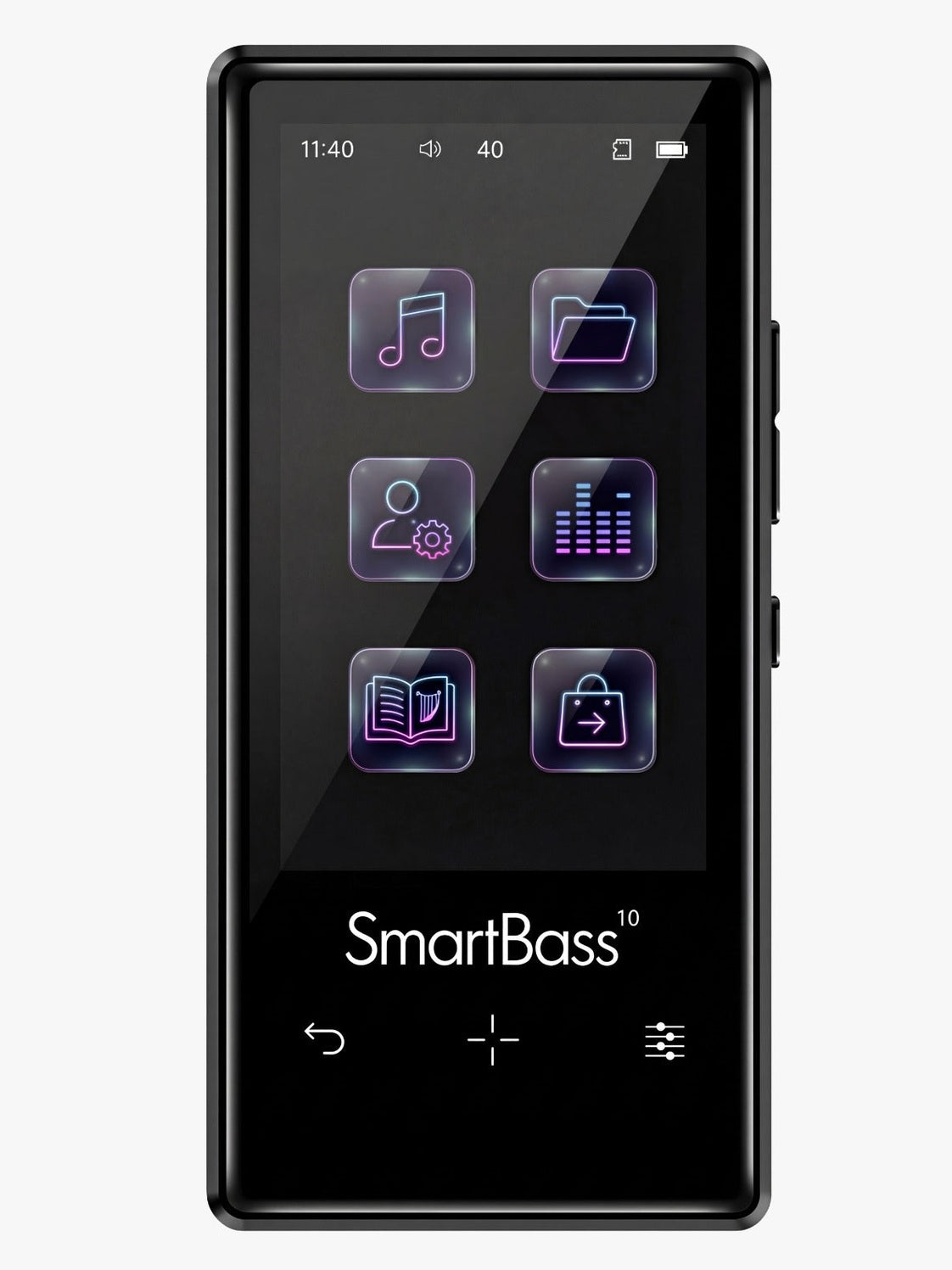 Samvix SmartBass 10 Kosher MP3 Player 16GB, Wireless Charging & Dual SD Slot