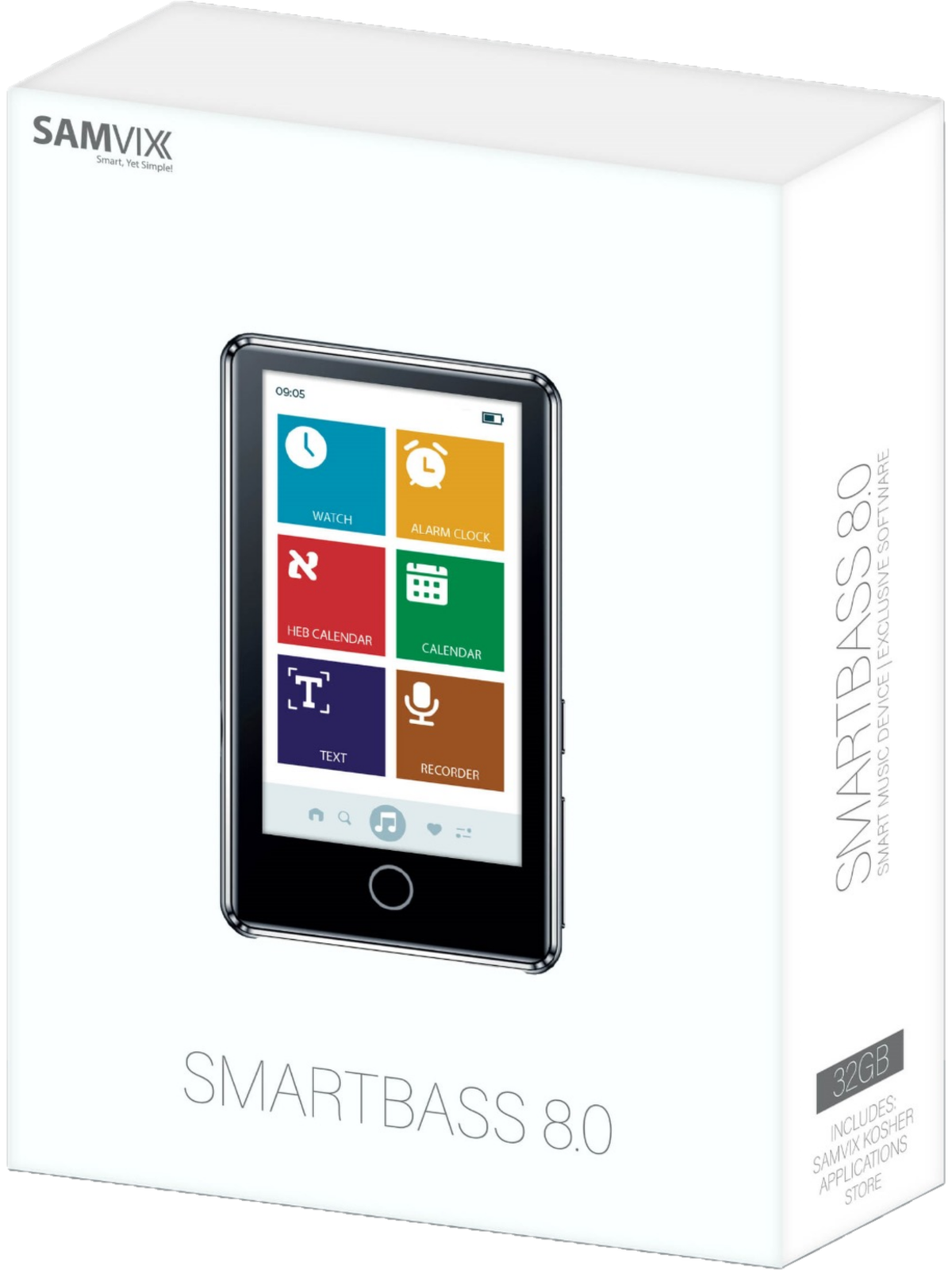 SAMVIX SMARTBASS 8.0 32GB MP3 PLAYER