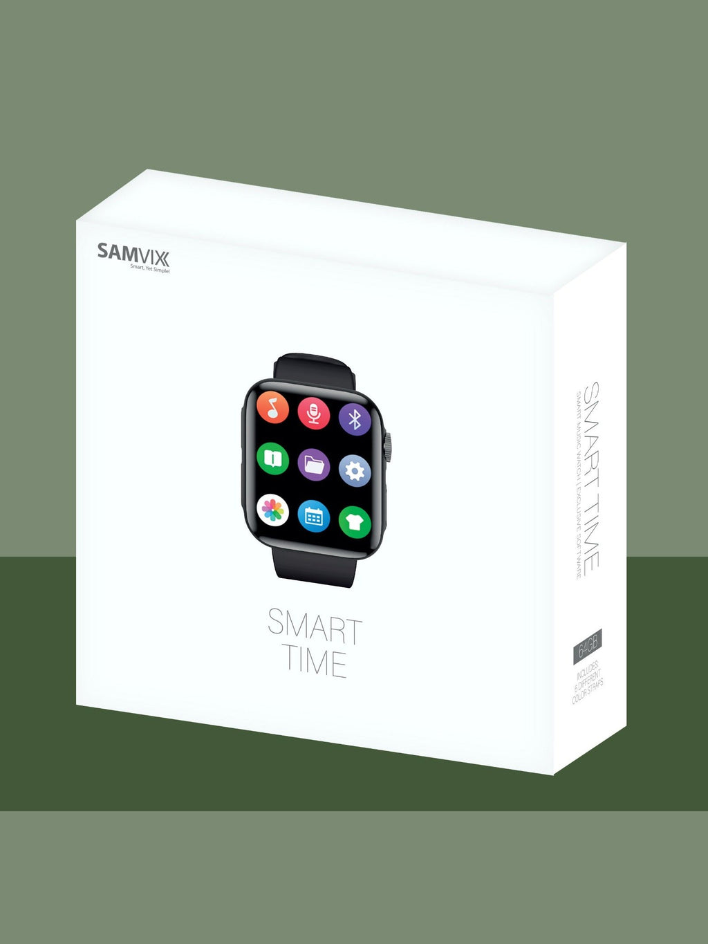 SAMVIX SMARTTIME 64 MP3 WATCH - 64GB (No SD Slot)