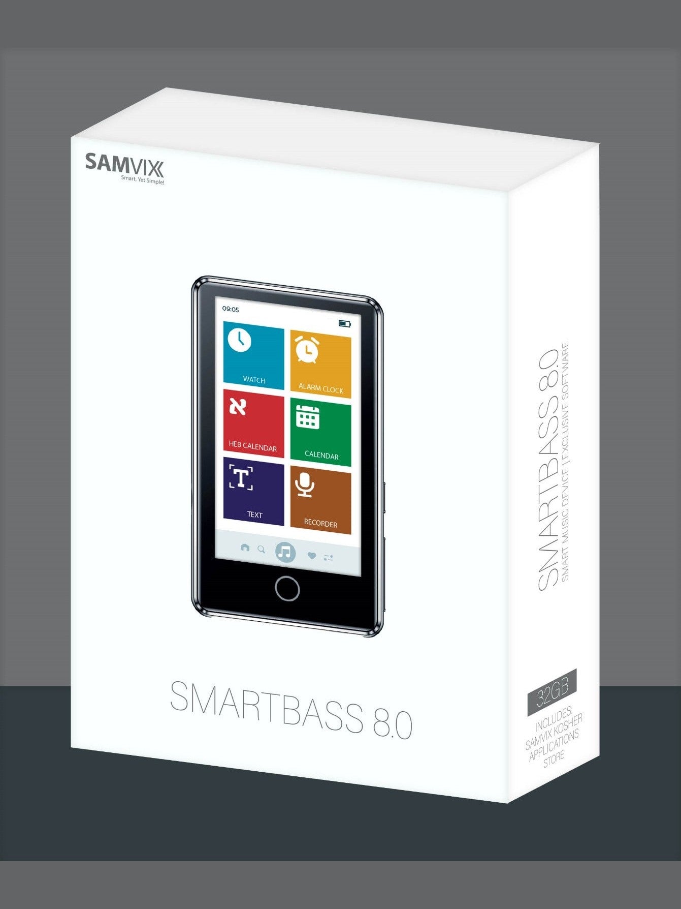 SAMVIX SMARTBASS 8.0 32GB MP3 PLAYER