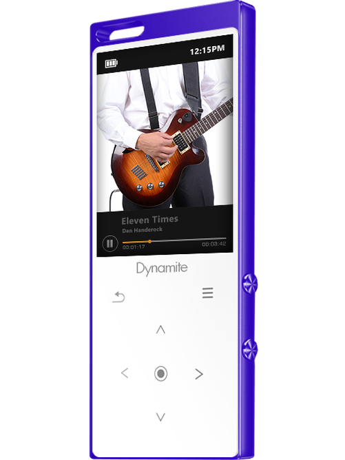 SAMVIX Dynamite MP3 Player 8GB with Bluetooth, Touch Buttons, Voice Recorder, Speaker, Kosher MP3 Player Without Radio, NO Video, NO Pictures