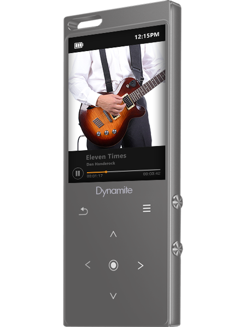 SAMVIX Dynamite MP3 Player 8GB with Bluetooth, Touch Buttons, Voice Recorder, Speaker, Kosher MP3 Player Without Radio, NO Video, NO Pictures