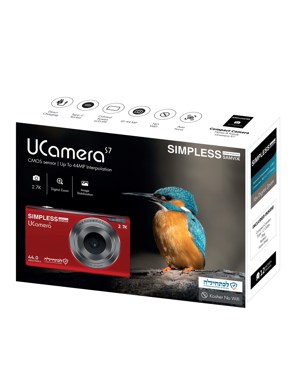SAMVIX UCamera S7 DIGITAL CAMERA NO - WIFI (With or without Video)